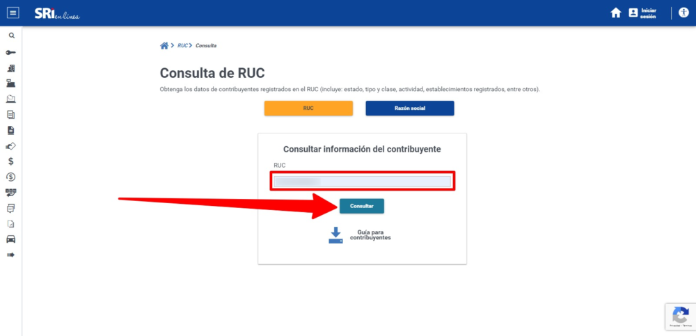 SRI Consulta de RUC en Linea 3 SRI Consulta de RUC en Linea