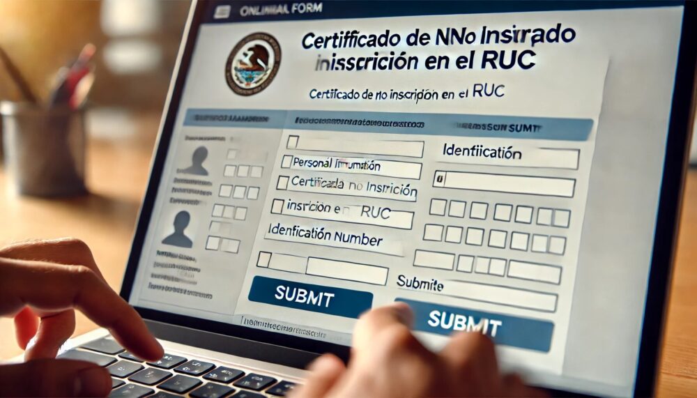Certificado de no Inscripción en el RUC 2 Certificado de no Inscripción en el RUC
