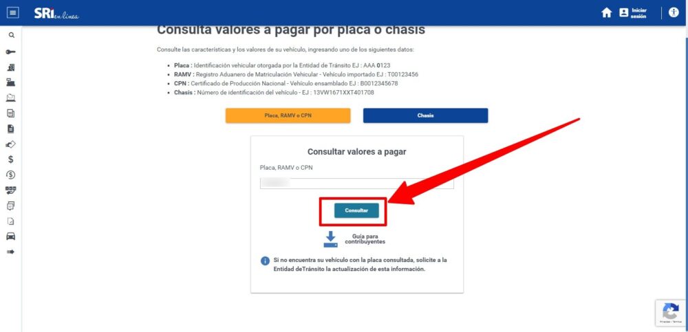 Consultar SRI Matricula Vehicular 22 Consultar SRI Matricula Vehicular